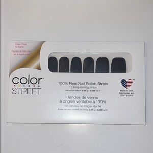Color Street Black Nail Polish Strips - Blue in Peru